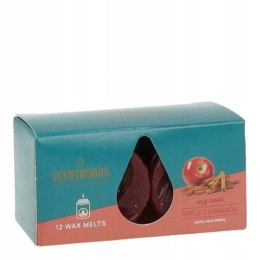 Świeca ScentMoods wosk zapachowy Apple Cinnamon 12 sztuk czerwona Pavoncella (8720935400202) Pavoncella