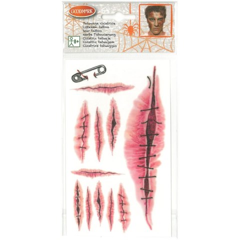 Tatuaż Halloween rany Arpex (KO9784) Arpex