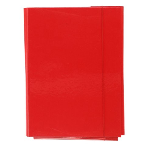 Teczka z szerokim grzbietem na gumkę A4 czerwony Barbara (1821021) Barbara