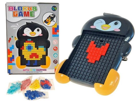 Układanka z klocków, wtykanka, pingwin Adar (625372) Adar