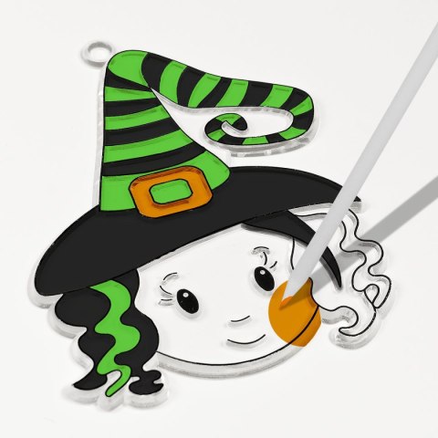Witraż Halloweenowy witrażyk do malowania (zestaw z farbkami i patyczkiem) Arpex (HA1601) Arpex