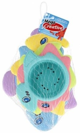 Zabawka do kąpieli kubeczki do układania z dziurką Mega Creative (532190) Mega Creative