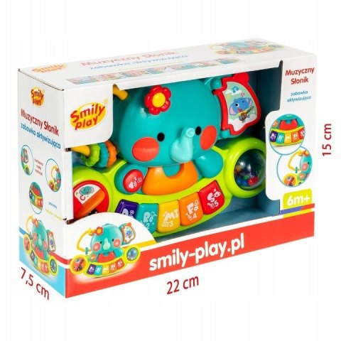 Zabawka dźwiękowa muzyczny słonik Smily Play (SP84769) Smily Play