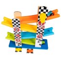 Zabawka edukacyjna drewniana zjeżdżalnia z autami Smily Play (AC6653) Smily Play