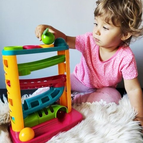 Zabawka edukacyjna zjeżdżalnia z piłeczkami i młotkiem Smily Play (SP82932) Smily Play