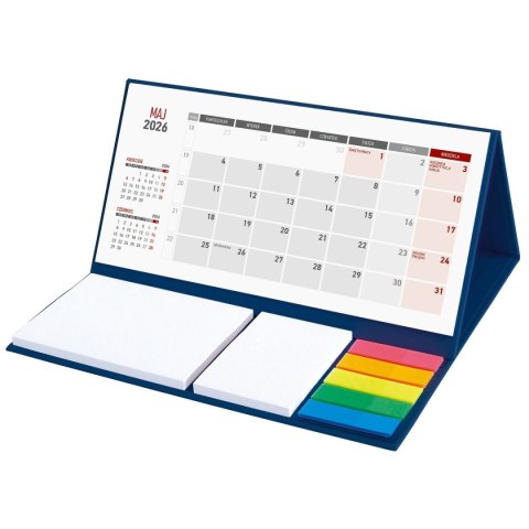 Kalendarz biurkowy MAXI biurkowy z notesem 204mm x 99mm Wydawnictwo Wokół Nas (KB 064 B GRANATOWY) Wydawnictwo Wokół Nas