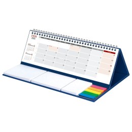 Kalendarz biurkowy MAXI biurkowy z notesem,SPIRALOWANY 315mm x 192mm Wydawnictwo Wokół Nas (KB 053 B GRANATOWY) Wydawnictwo Wokół Nas
