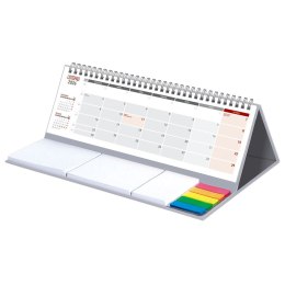 Kalendarz biurkowy MAXI biurkowy z notesem,SPIRALOWANY 315mm x 192mm Wydawnictwo Wokół Nas (KB 053 B SZARY) Wydawnictwo Wokół Nas