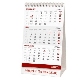 Kalendarz biurkowy STOJĄCY TRÓJDZIELNY 110mm x 195mm Wydawnictwo Wokół Nas (KB 038 B) Wydawnictwo Wokół Nas