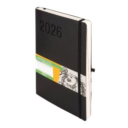 Kalendarz książkowy (terminarz) 2026 IMPRESJA DNS B5 Antra (czarny) Antra