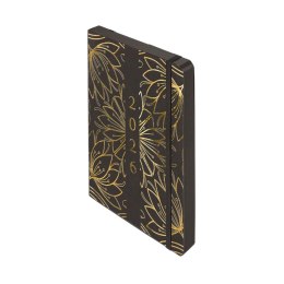 Kalendarz książkowy (terminarz) 2026 KRAFT DNS A5 Antra (KWIATY) Antra