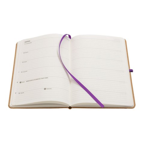 Kalendarz książkowy (terminarz) 2026 KRAFT TNS A5 Antra (KWIATY) Antra