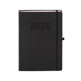 Kalendarz książkowy (terminarz) 2026 MEMOFIX DNS A4 Antra (CZARNY) Antra