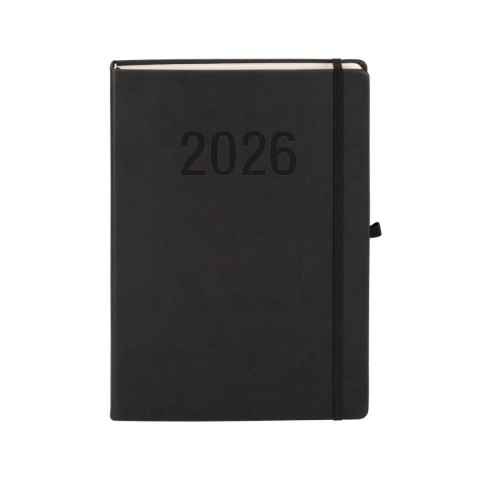 Kalendarz książkowy (terminarz) 2026 MEMOFIX DNS A4 Antra (CZARNY) Antra