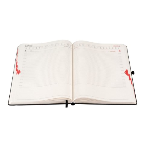 Kalendarz książkowy (terminarz) 2026 MEMOFIX DNS A4 Antra (CZARNY) Antra