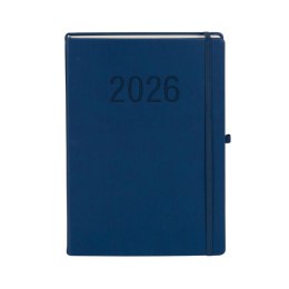 Kalendarz książkowy (terminarz) 2026 MEMOFIX DNS A4 Antra (GRANATOWY) Antra