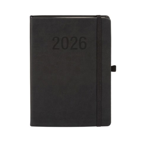 Kalendarz książkowy (terminarz) 2026 MEMOFIX TDW A5 Antra (CZARNY) Antra