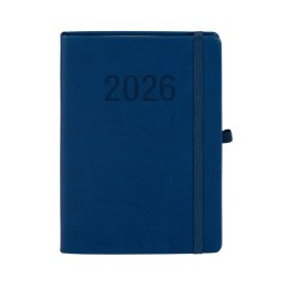 Kalendarz książkowy (terminarz) 2026 MEMOFIX TDW A5 Antra (GRANATOWY) Antra