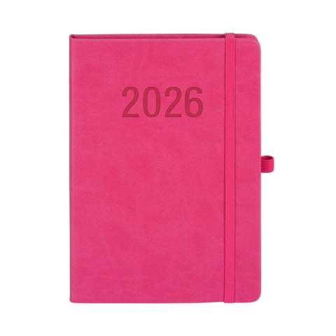 Kalendarz książkowy (terminarz) 2026 MEMOFIX TDW A5 Antra (RÓŻOWY) Antra