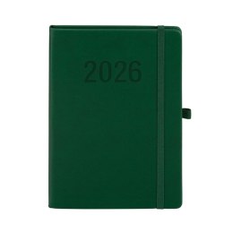 Kalendarz książkowy (terminarz) 2026 MEMOFIX TDW A5 Antra (ZIELONY) Antra