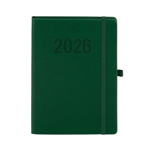 Kalendarz książkowy (terminarz) 2026 MEMOFIX TDW A5 Antra (ZIELONY) Antra