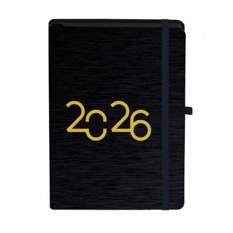Kalendarz książkowy (terminarz) BLACK/GOLD 2026 A5 Antra (A5 DNS) Antra