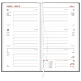 Kalendarz książkowy (terminarz) CZARNY VIVELLA TYGODNIOWY A6 (216 A6TB)