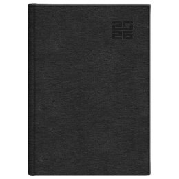 Kalendarz książkowy (terminarz) CZARNY aluminium DZIENNY B5 (237 B5DB)
