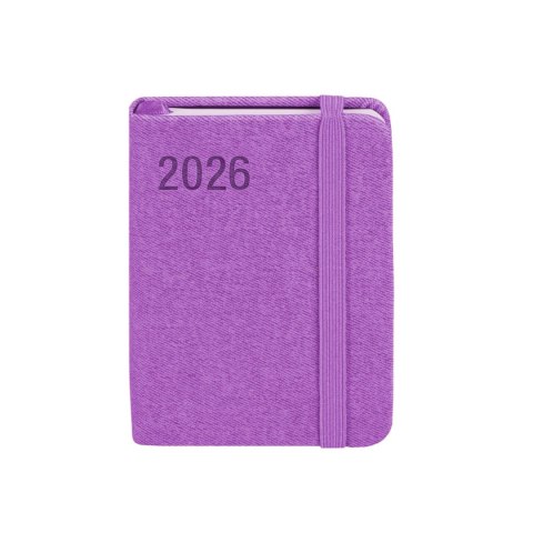 Kalendarz książkowy (terminarz) FIOLETOWY AVANGARDA A7 Antra (2026) Antra