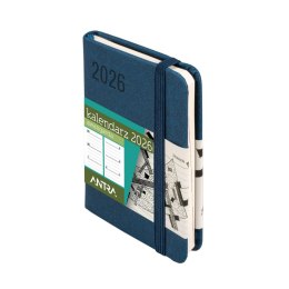Kalendarz książkowy (terminarz) GRANATOWY AVANGARDA A7 Antra (2026) Antra