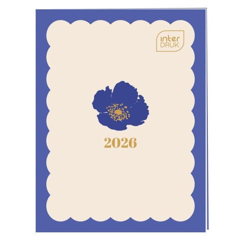 Kalendarz książkowy (terminarz) KIESZONKOWY 80mm x 105mm Interdruk (MIĘKKA OPRAWA) Interdruk