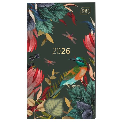 Kalendarz książkowy (terminarz) KIESZONKOWY 90mm x 155mm Interdruk (MIĘKKA OPRAWA) Interdruk