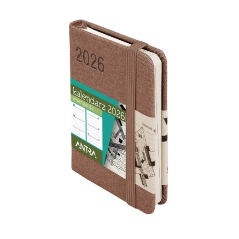 Kalendarz książkowy (terminarz) MOCCA AVANGARDA A7 Antra (2026) Antra