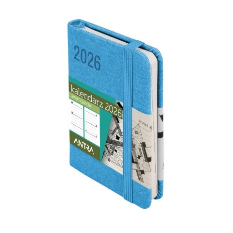 Kalendarz książkowy (terminarz) NIEBIESKI AVANGARDA A7 Antra (2026) Antra