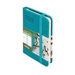 Kalendarz książkowy (terminarz) TURKUSOWY AVANGARDA A7 Antra (2026) Antra