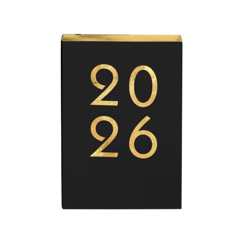 Kalendarz książkowy (terminarz) czarny ART 2026 A5 Antra (A5 DNS) Antra