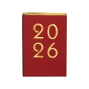 Kalendarz książkowy (terminarz) czerwony ART 2026 A5 Antra (A5 DNS) Antra