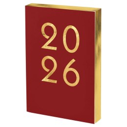 Kalendarz książkowy (terminarz) czerwony ART 2026 A5 Antra (A5 DNS) Antra