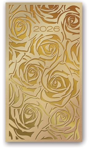 Kalendarz książkowy (terminarz) złoty A6 Lucrum (TR złoty) Lucrum