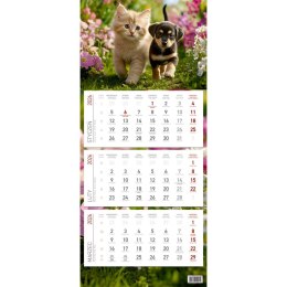 Kalendarz ścienny EKONOMICZNY PRZYJACIELE kalendarz trójdzielny 680mm x 295mm Wydawnictwo Wokół Nas (KS 045) Wydawnictwo Wokół Nas