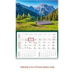 Kalendarz ścienny GÓRY JEDNODZIELNY plecki zielone 512mm x 295mm Wydawnictwo Wokół Nas (KS 056) Wydawnictwo Wokół Nas