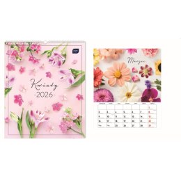 Kalendarz ścienny PLANER 335mm x 400mm Interdruk (KWIATY) Interdruk