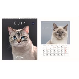 Kalendarz ścienny WIELOPLANSZOWY 355mm x 400mm Interdruk (KOTY) Interdruk