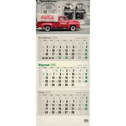 Kalendarz ścienny mix PŁASKI 310mm x 680mm Avanti (KTT-2) Avanti