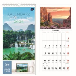 Kalendarz ścienny motywujący 220mm x 460mm Interdruk (WIDOKI) Interdruk