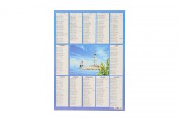 Kalendarz ścienny plakietka 240mm x 340mm Darrieus Darrieus