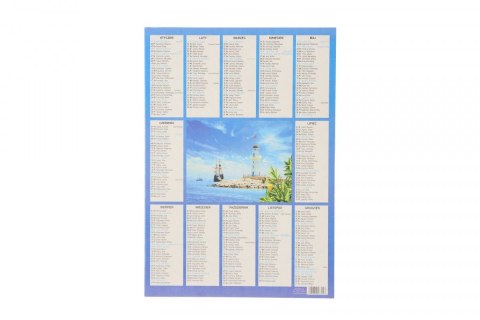 Kalendarz ścienny plakietka 240mm x 340mm Darrieus Darrieus