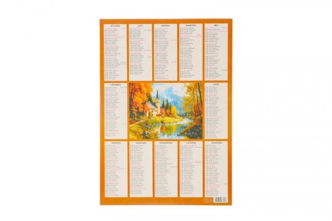 Kalendarz ścienny plakietka 240mm x 340mm Darrieus Darrieus