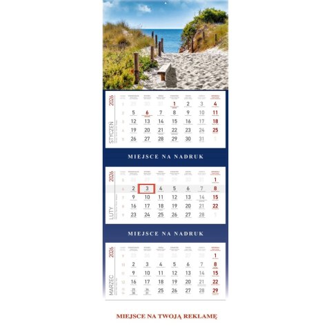 Kalendarz ścienny plecki granatowe kalendarz trójdzielny GÓRY 566mm x 295mm Wydawnictwo Wokół Nas (KS055B) Wydawnictwo Wokół Nas