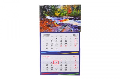 Kalendarz ścienny trójdzielne Darrieus Darrieus